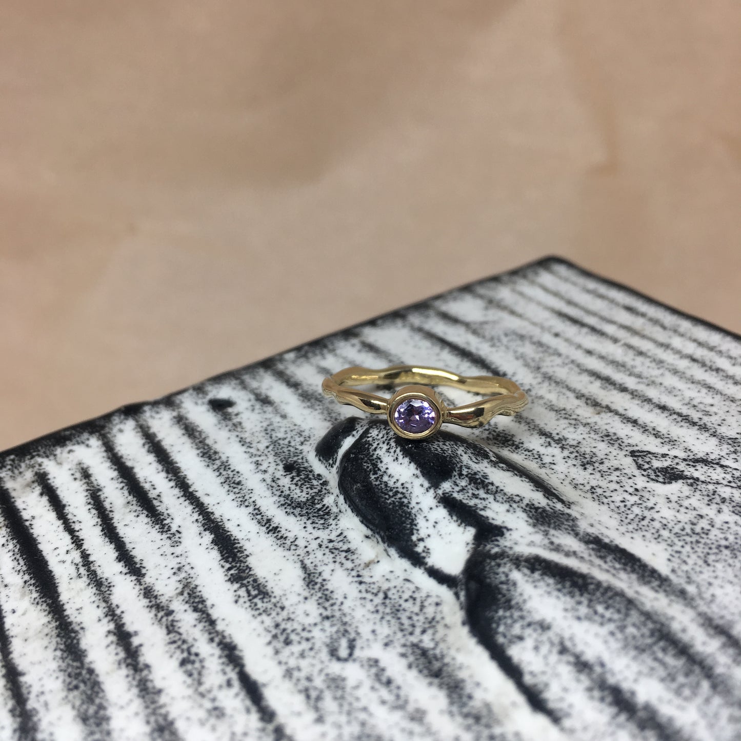 Purple Sapphire Ring.