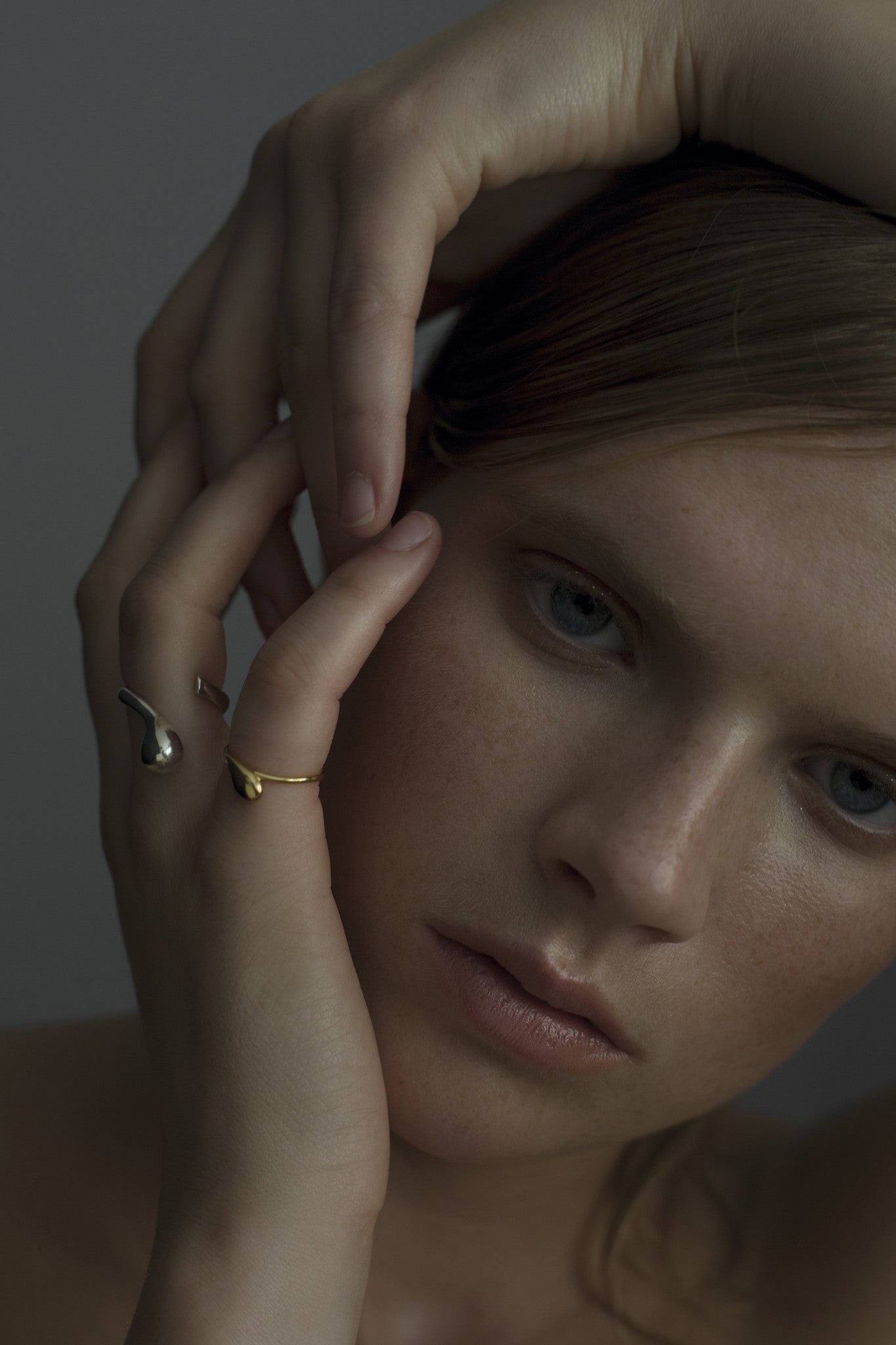 LARGE MELTED · RING · SILVER