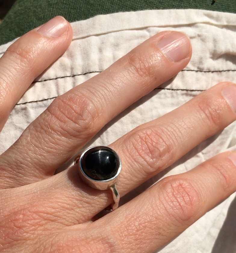 Star Diopside Liquid ring.
