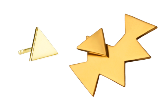 CHAINSAW GOLD PLATED PAIR